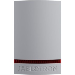 Gehäusefront, rote Kalotte, grau
