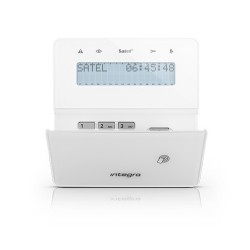 Integra Funk-LCD-Bedienteil, integrierter Leser, weiß