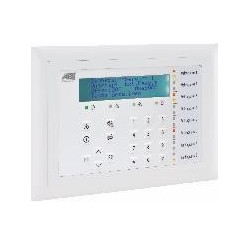 LCD-/LED-upravljalni element BC 85-D - UP-podometna izvedba, okvir beli, folija bela