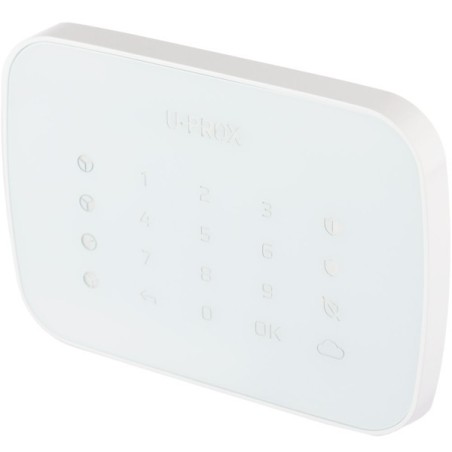 Bedienteil, Tastatur, 4 Bereiche, 868 - 868,6 MHz, Grad 2, weiß