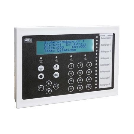 LCD-/LED-Bedienteil BC 85-D/L - AP-Ausführung,Gehäuse weiß,Folie schwarz