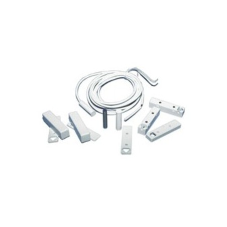 Einbau-Aufbaumagnetkontakt, weiß, 30m Kabel, VdS