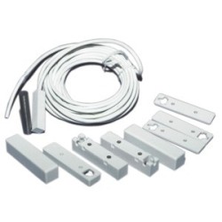Ein-/Aufbaumagnetkontakt, fremdfeldüberwacht, 6m Kabel, weiß