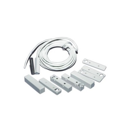 Ein-/Aufbaumagnetkontakt, fremdfeldüberwacht, 6m Kabel, weiß