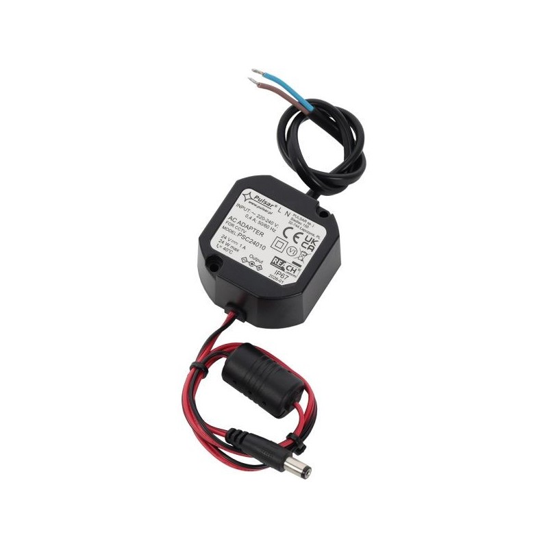 Impuls-Netzteil, 24V DC/1A, IP67, Einbau, 0,5 m