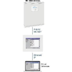 Grafik-Touch-Panel BC 2300 - P-BUS/MC-NET-Gerät,Einbauausf. m. Rahmen