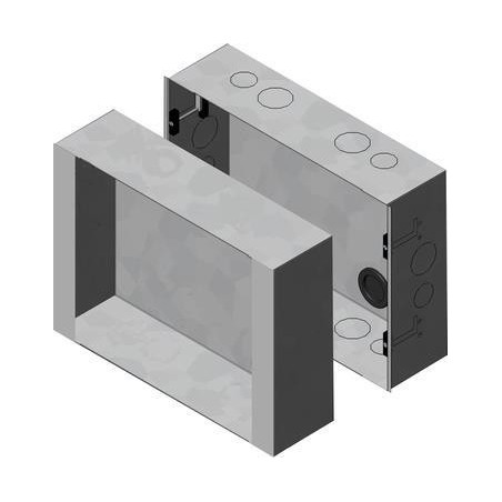 BC 2300 AP-nadometno ohišje - kovinsko, prevlečeno z belo-aluminijasto barvo