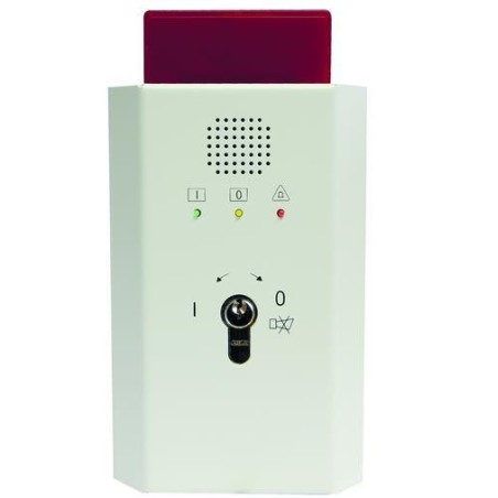 Tagalarmgerät TAG 1000 mit opt.Signalg. - 12 V-Ausführung, AP-Metallgehäuse, weiß