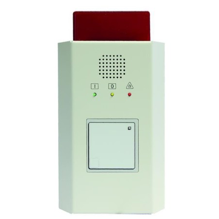 Tagalarmgerät TAG 1000-ID m.opt.Signalg. - 12 V-Ausführung, AP-Metallgehäuse, weiß