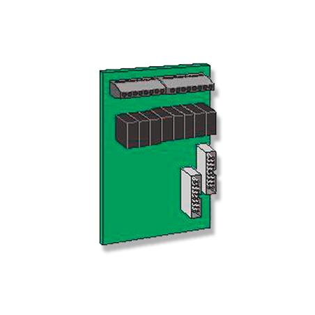 8-pasovna relejna plošča za vgradnjo v NFS2, 4, 8 & 8V