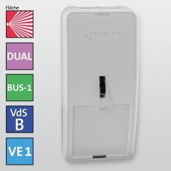 Infrarot-Mikrowellen-Bewegungsmelder histar DUAL 1012-B1