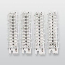 LSA-Plus-Leiste 10 DA mit Befestigungsschrauben und Kabelbinder