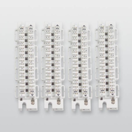 LSA-Plus-Leiste 10 DA mit Befestigungsschrauben und Kabelbinder