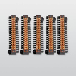 16-polne spajkalne letvice s pritrdilnimi vijaki in sponkami za kable