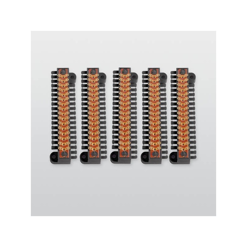 16-polne spajkalne letvice s pritrdilnimi vijaki in sponkami za kable