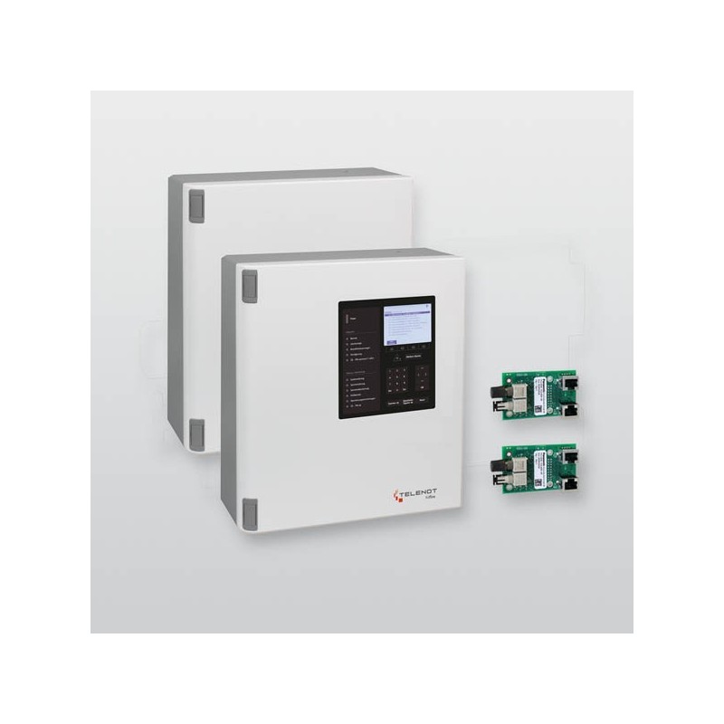 Brandmelderzentralen-Set 8 Loop hifire 4400-256 + Sub-BMZ hifire 4400-128