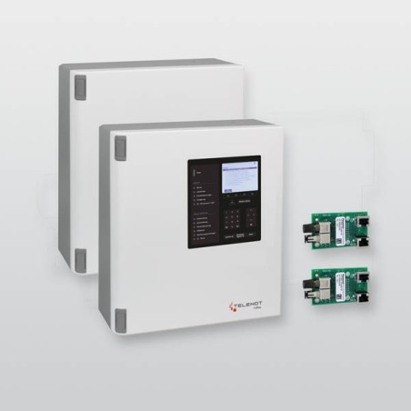 Brandmelderzentralen-Set 8 Loop hifire 4400-256 + Sub-BMZ hifire 4400-128