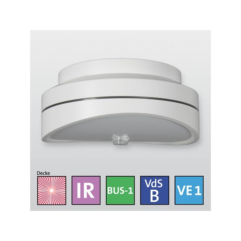 Infrarot-Mikrowellen-Decken-Bewegungsmelder histar DUAL B360 BUS