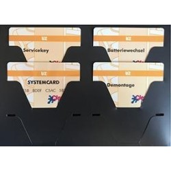 SYSTEMCARD, Servicekey Mifare - Set bestehend aus 4 Karten