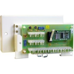 Linienauswertemodul LAM,2 MG,3 AUSG - AP-Metallgehäuse,128x73x42mm,weiß