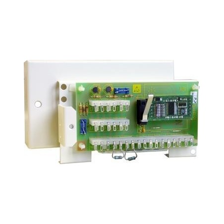 Linienauswertemodul LAM,2 MG,3 AUSG - AP-Metallgehäuse,128x73x42mm,weiß