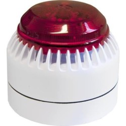 Akust./Optischer Signalgeber AOS BUS - AP-Kunststoffgehäuse,weiß,Blitzlampe rot