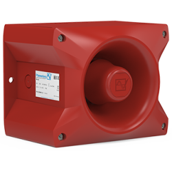 Akustischer Signalgeber PA 10, rot , 117 db(A) @ DIN-TON