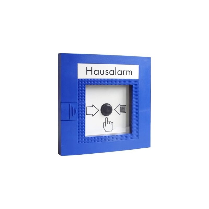 Hausalarm-Handtaster FMC-120 BUS - AP-Kunststoffgehäuse signalblau