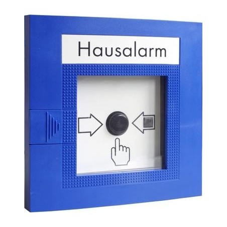 Hausalarm-Handtaster FMC-120 BUS - AP-Kunststoffgehäuse signalblau