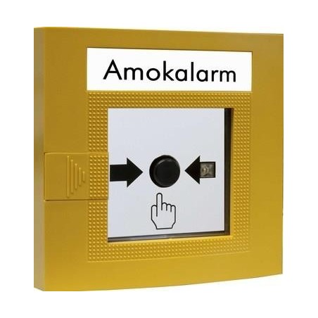 Ročni sprožilec alarma za nevarnost AMC-120 BUS - AP-nadometno plastično ohišje, signalno rumena