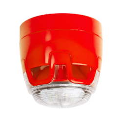 Kombisignalgeber EN 54-3, roter Blitz