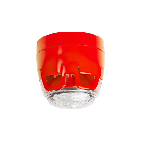 Kombisignalgeber EN 54-3, roter Blitz