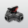 Tristranski kroglični ventil MV 25 PVC SH