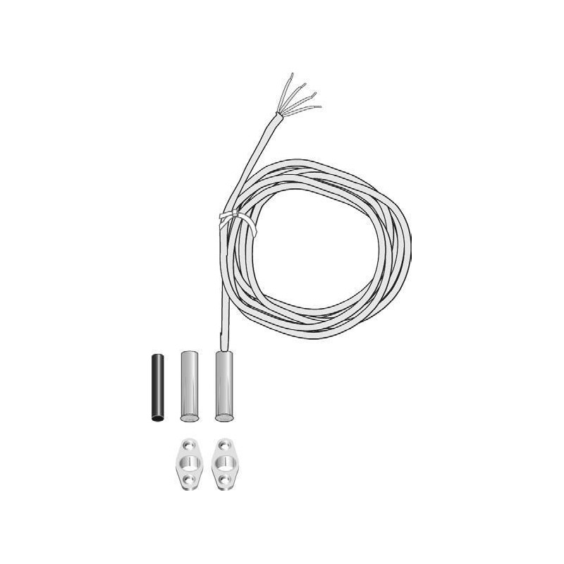 Einbaumagnetkontakt EMK 46, Kl. B - Farbe weiß, 5 m Kabel