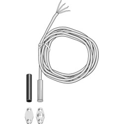 Einbaumagnetkontakt EMK 48, Kl. B - Farbe weiß, 5 m Kabel