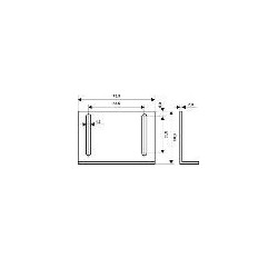 Montagewinkel - für Aufbaumagnetkontakt MC 240 u. MC 270