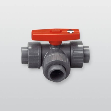 Tri smerni krogelni ventil MV 25 ABS