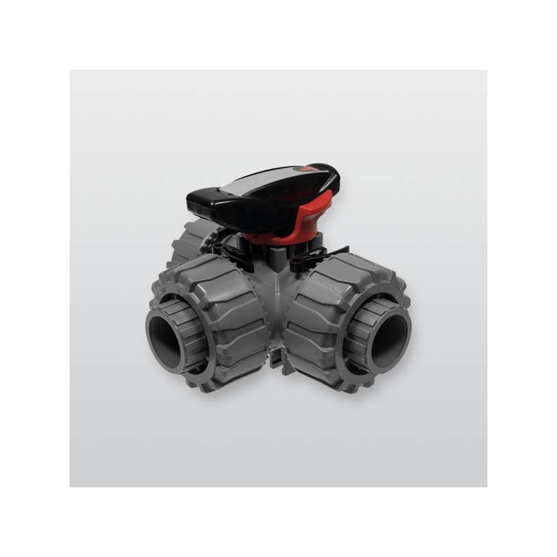 Drei-Wege-Kugelhahn MV 25 ABS SH