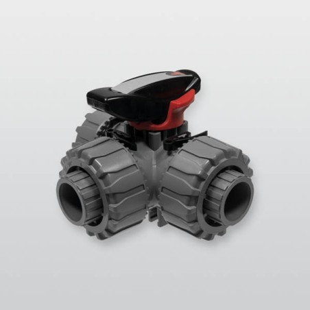 Drei-Wege-Kugelhahn MV 25 ABS SH