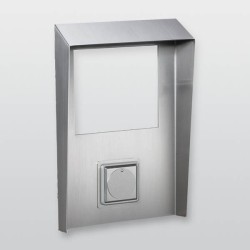 Blendrahmen mit Regenschutz für Schlüsseldepot und Freischaltelement