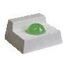 LED-Anzeige, Leuchtfarbe grün, Summer - AP-Kunststoffgehäuse, weiß