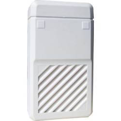 Akustischer Extern-Signalgeber m. Tong. - Kunststoffgehäuse, weiß