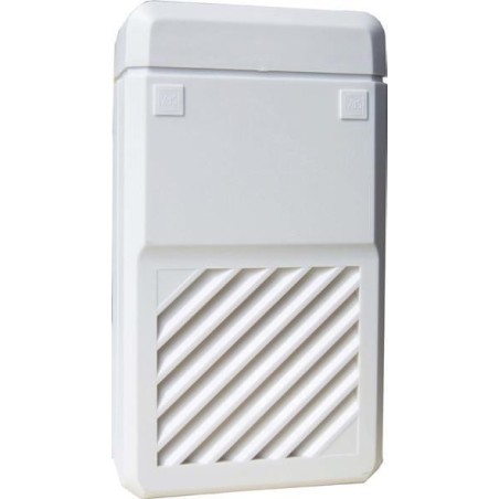 Akustischer Extern-Signalgeber m. Tong. - Kunststoffgehäuse, weiß