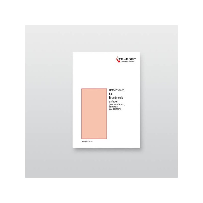 Betriebsbuch Brandmeldeanlagen