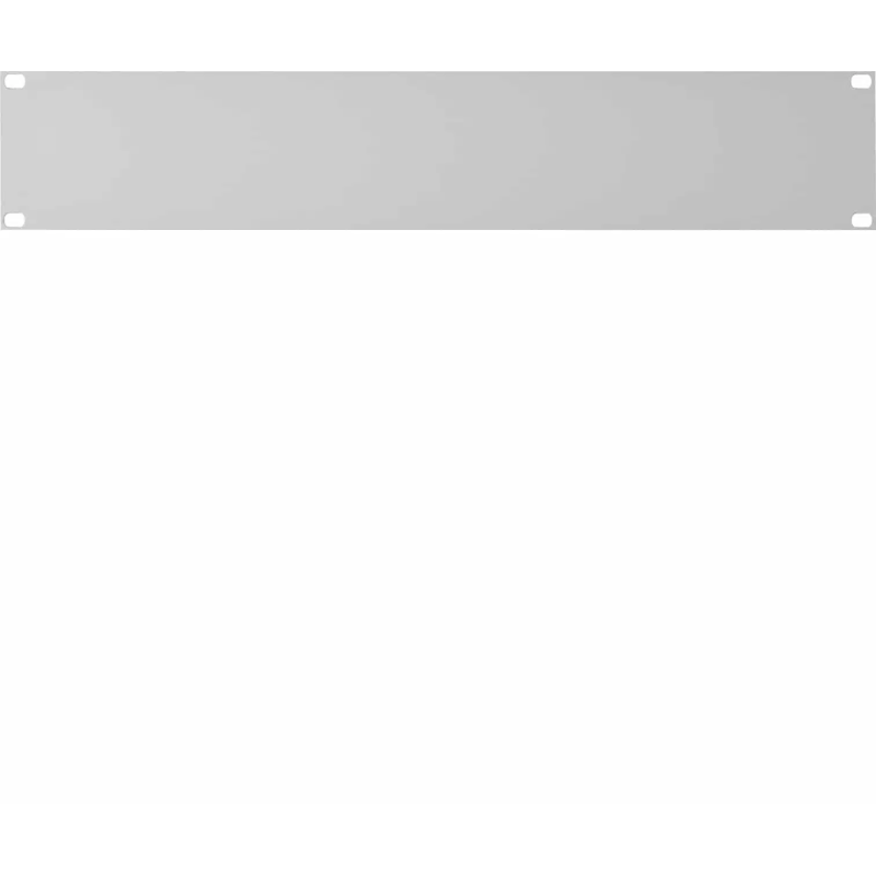 Blindplatte19″, 2 HE Farbe: hellgrau