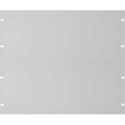 Blindplatte 19″, 9 HE Farbe: hellgrau