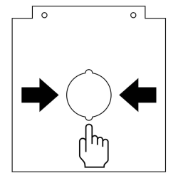 Bedienfeldfolie für großen Handmelder 80490x, neutral, EN 54, VPE=10 Stück