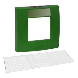 Handmelder Gehäuse, grün mit Glas, grün, ähnlich RAL 6002