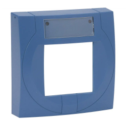 Handmelder kleines Gehäuse blau, ähnlich RAL 5015