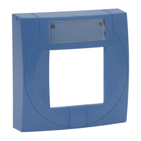 Handmelder kleines Gehäuse blau, ähnlich RAL 5015